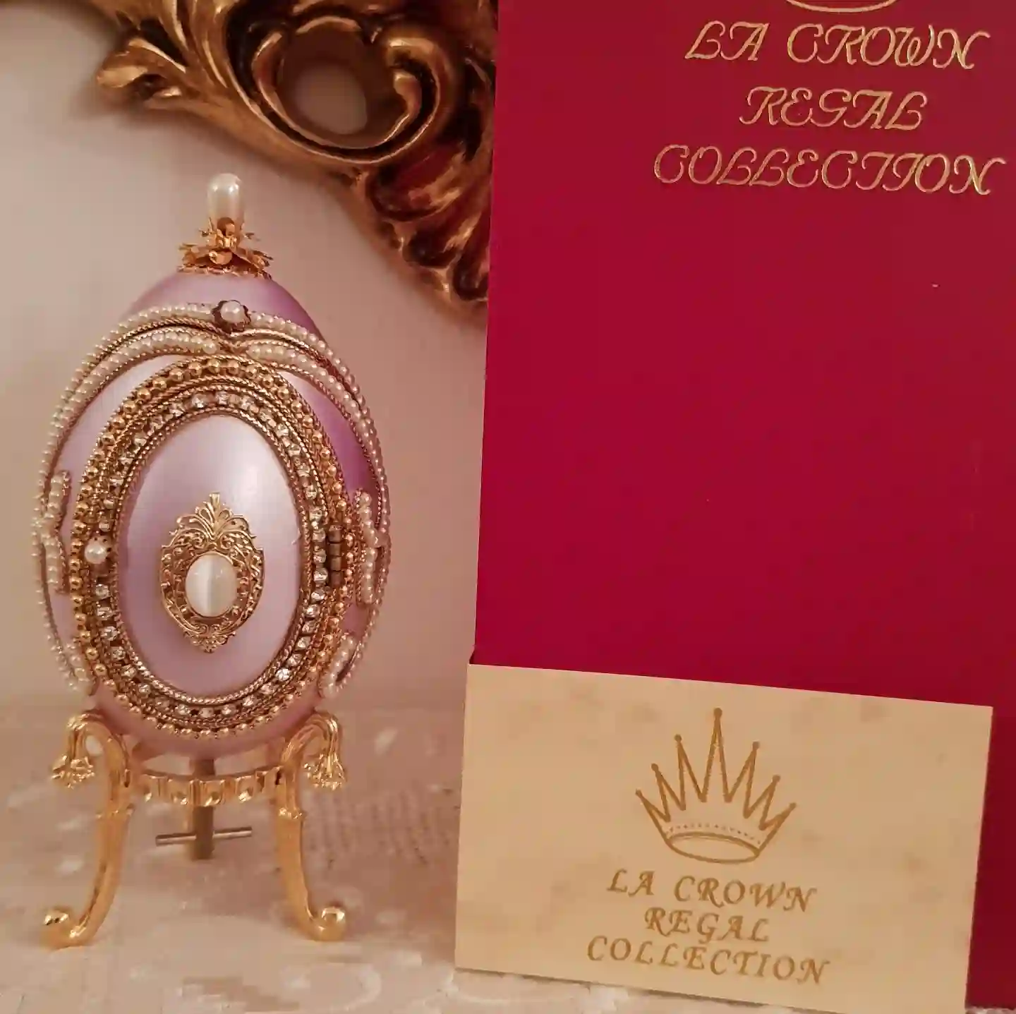 Last One Faberge style egg VINTAGE White FABERGE egg Trinket Box Handcarved Egg Faberge egg Foto Picture frame Faberge egg Ornament Wedding 
