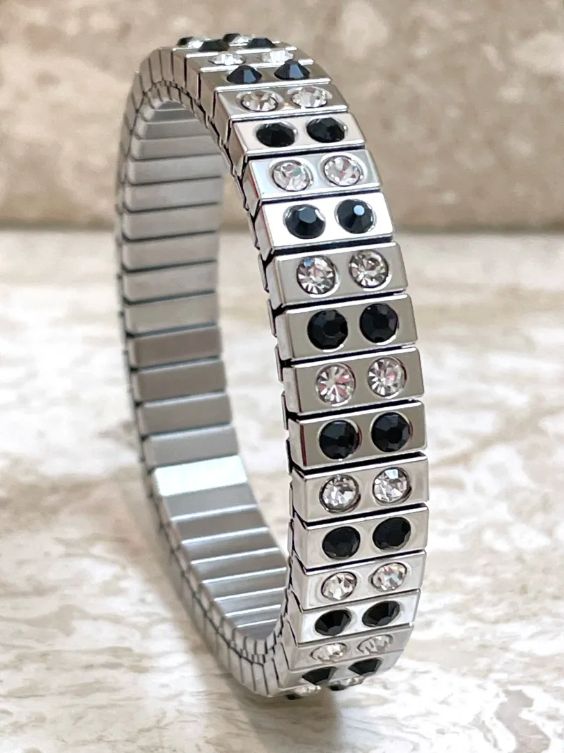 Silver Black Onyx Jewelry - Black Onyx Bracelet - Handmade Bracelet - Black Gemstone Bracelet - December Birthday Gift for Her 5.00 ct. t.w.
