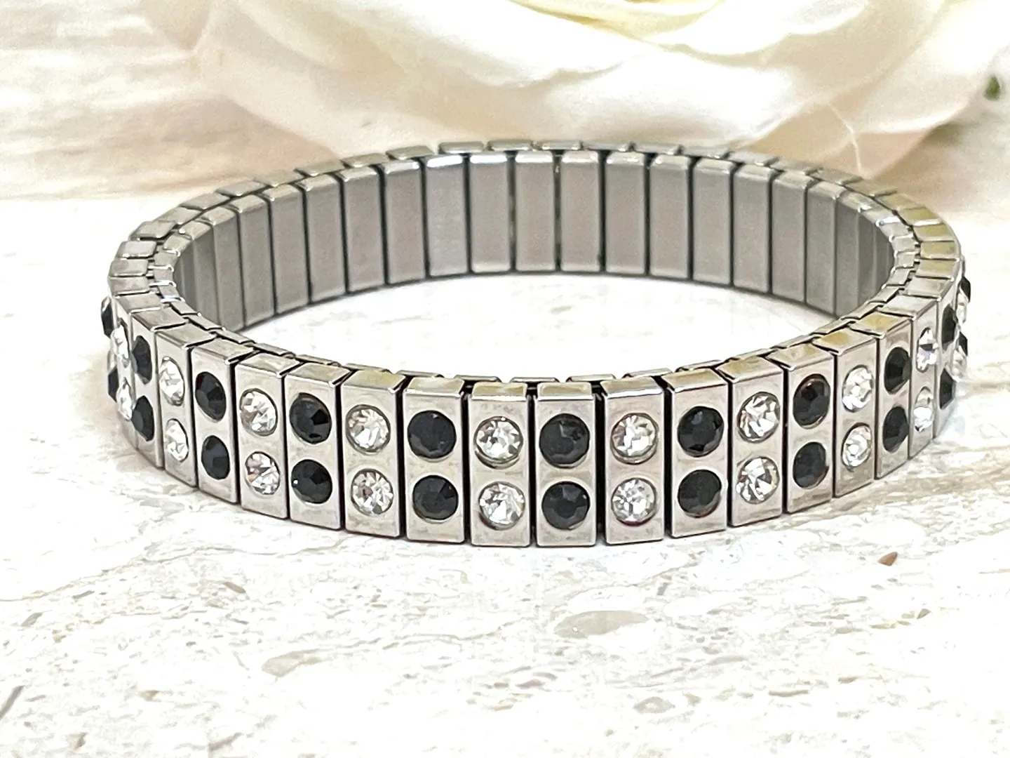 Silver Black Onyx Jewelry - Black Onyx Bracelet - Handmade Bracelet - Black Gemstone Bracelet - December Birthday Gift for Her 5.00 ct. t.w.