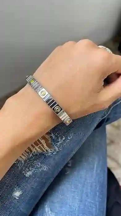 Citrine Bracelet November Birthstone Gemstone Bracelet Yellow Citrine Birthday gift Citrine Bangle Yellow Gemstone Graduation gift for women 