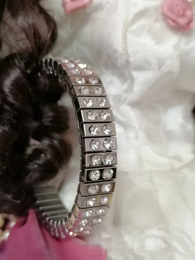 Swarovski Bracelet for women, silver jewelry, handmade flexible bracelet, gift for her, crystal jewelry, Christmas gifts, CZ Pierre Lorren, Cyprus.