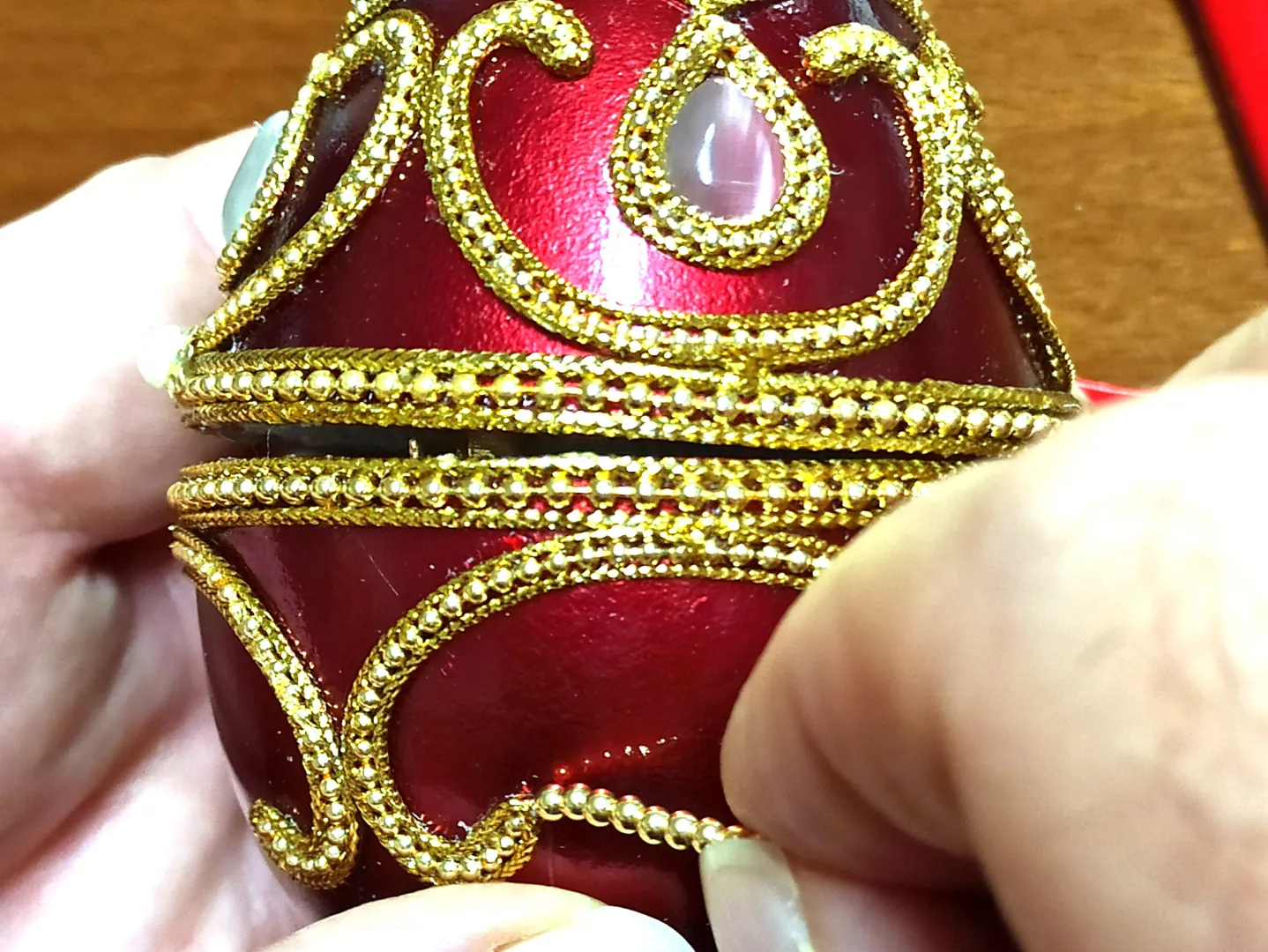Luxury Jewelry Box, Faberge Egg, Set Christmas Gift for Parents, Home Decor, Faberge Music Box, Couples Gift, Handcarved, 24k Gold, Diamond