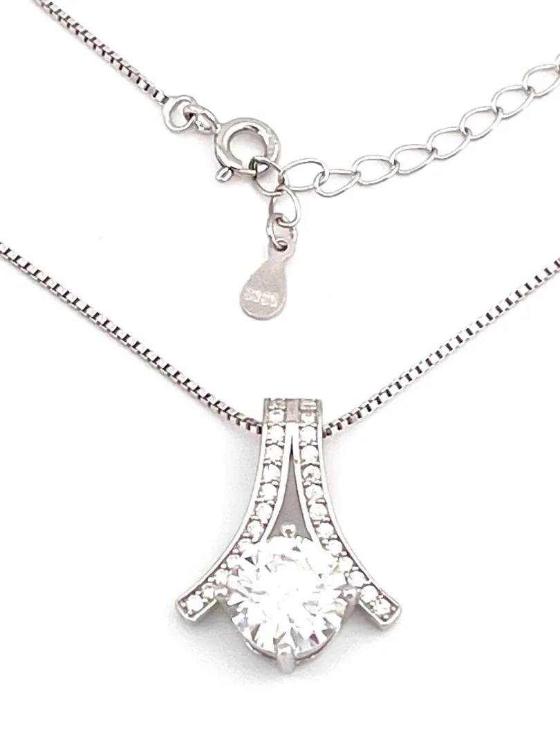 2.2ct Certified Bridal Diamond Necklace Diamond Pendant Solitaire Diamond Necklace Bridal Shower Gift for Bride Fiancé Engagement Jewelry