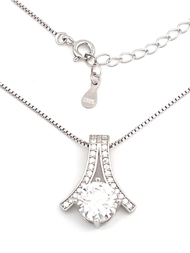 Certified 2 carat Pillar of Light Diamond Pendant Diamond Solitaire Necklace Diamond Jewelry 18k Gold Silver 925 Diamond Knowledge Symbol