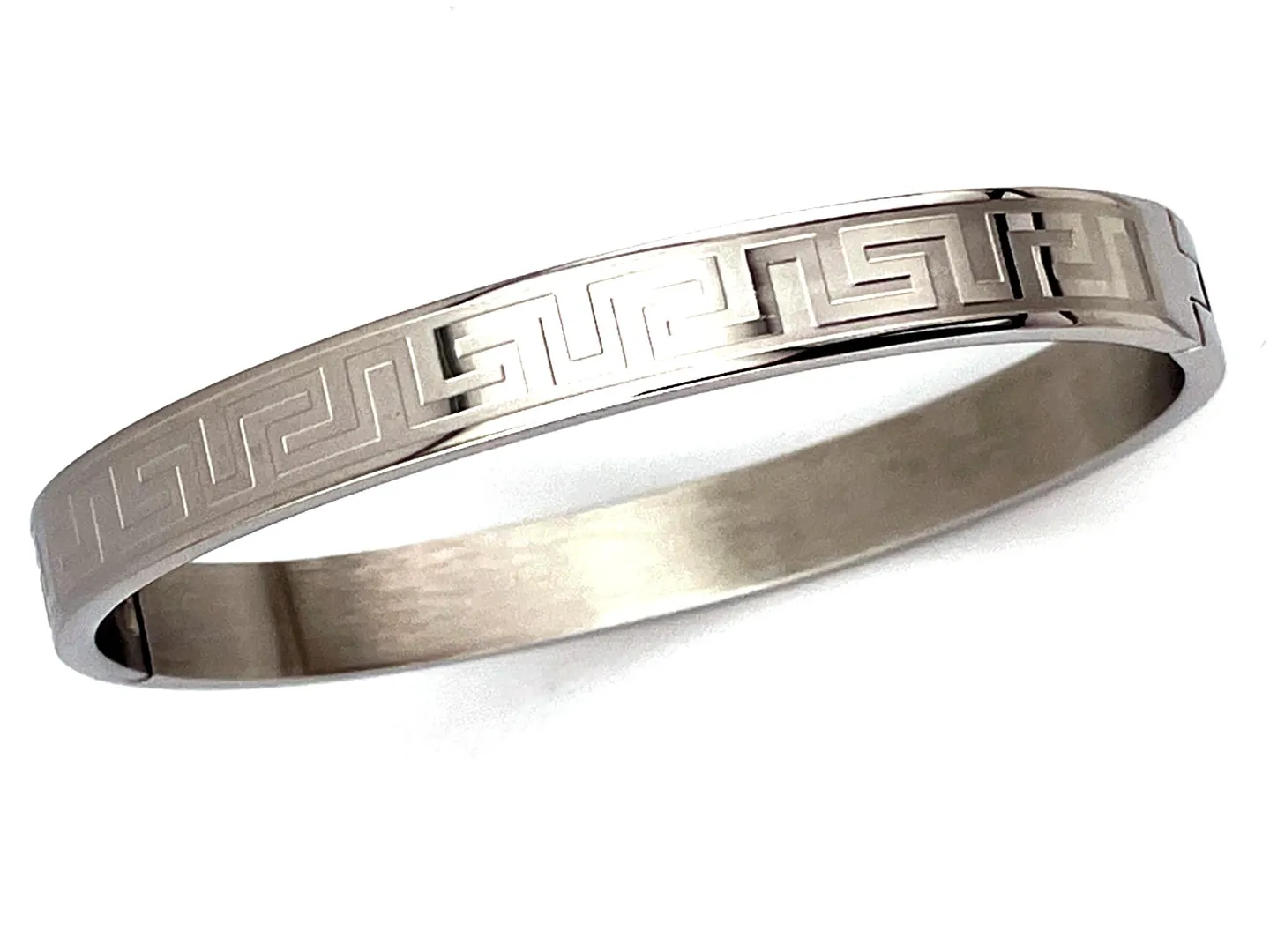 Meander Bracelet Greek Key Bracelet White Gold Bracelet Ancient Greece Graduation ETERNAL Life Love SUCCESS Bracelet Key Bracelet for her