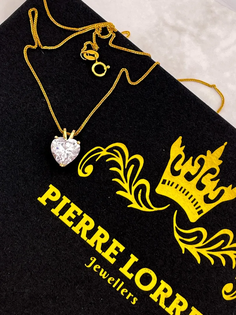1.5 carat Heart Shaped Diamond Necklace, Heart Diamond Pendant Gold, Solitaire Diamond Necklace, 18k Solid White Gold Diamond Heart Jewelry