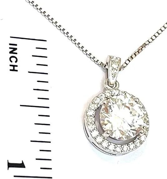 4.2ctw Certified Diamond Jewelry Set: Diamond Pendant Necklace, Diamond Screwback Earrings, Diamond Studs Jewelry Set for Women in 18k Gold and Silver.