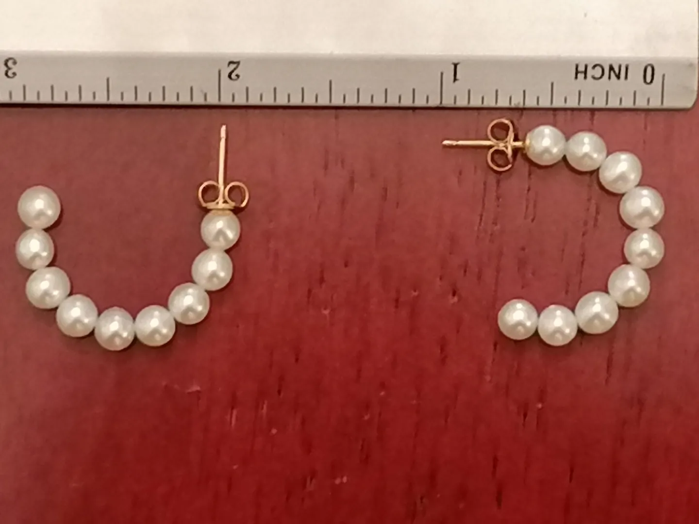 18k Gold AKOYA Cultured Pearl Earrings gift for women / Akoya Solid GOLD Genuine South Sea Pearl Hoop Earrings / Japanese Akoya bridal earrings