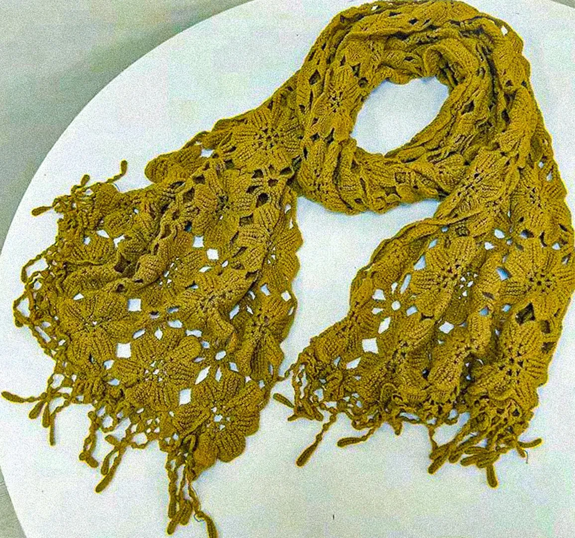 Luxury Scarf Designer Forget Me Knot Scarf HANDMADE PREMIUM Cotton Crochet Forget Me Not Gift for Her Birthday Scarves Hugs She Can Wear