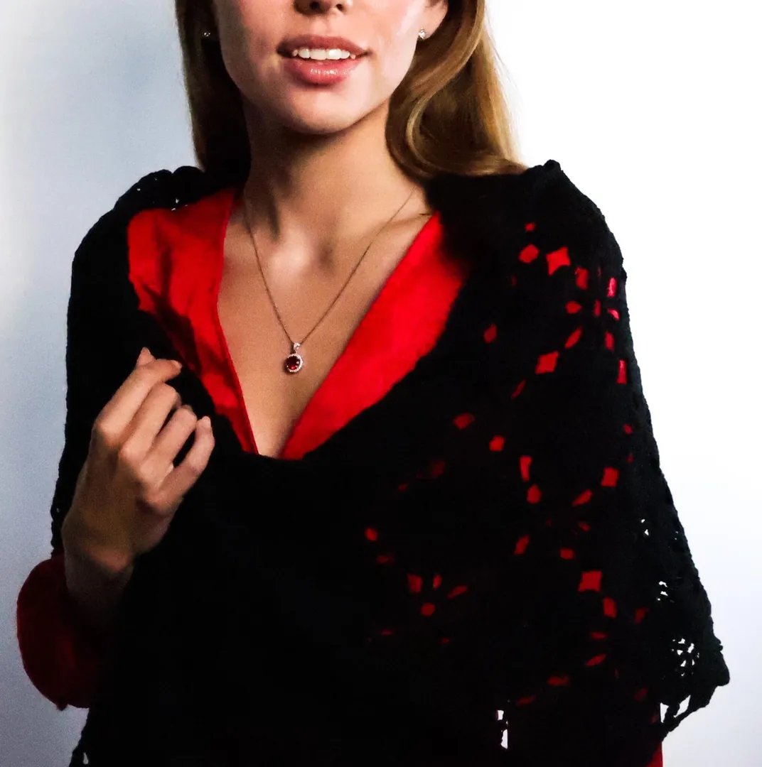 Luxury Scarf Designer Forget Me Knot Scarf HANDMADE PREMIUM Cotton Crochet Forget Me Not Gift for Her Birthday Scarves A Hug She Can Wear