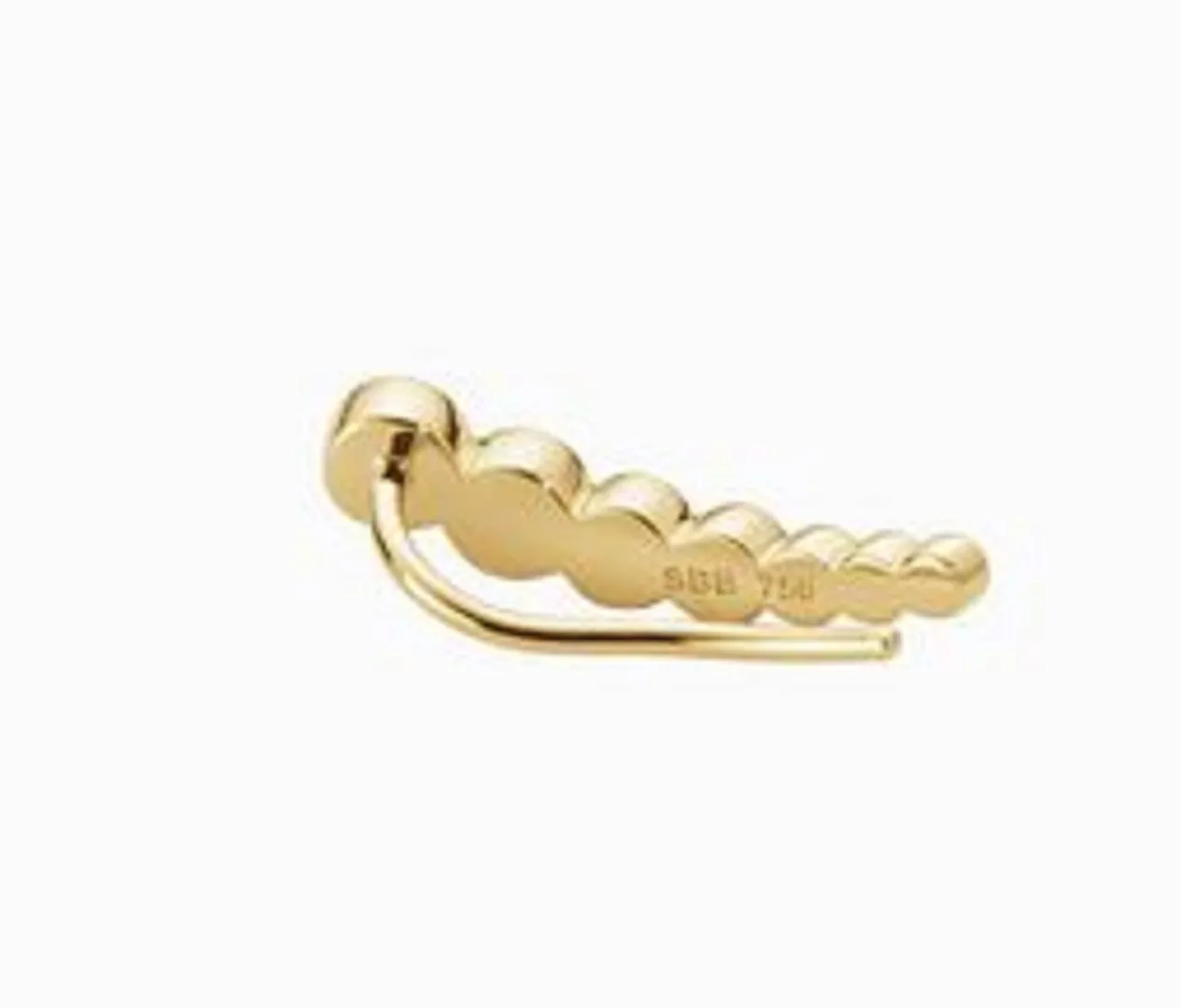 SOLID 18K GOLD JEWELRY special customer order: one pair of stud earrings and one right earring, special handmade order.