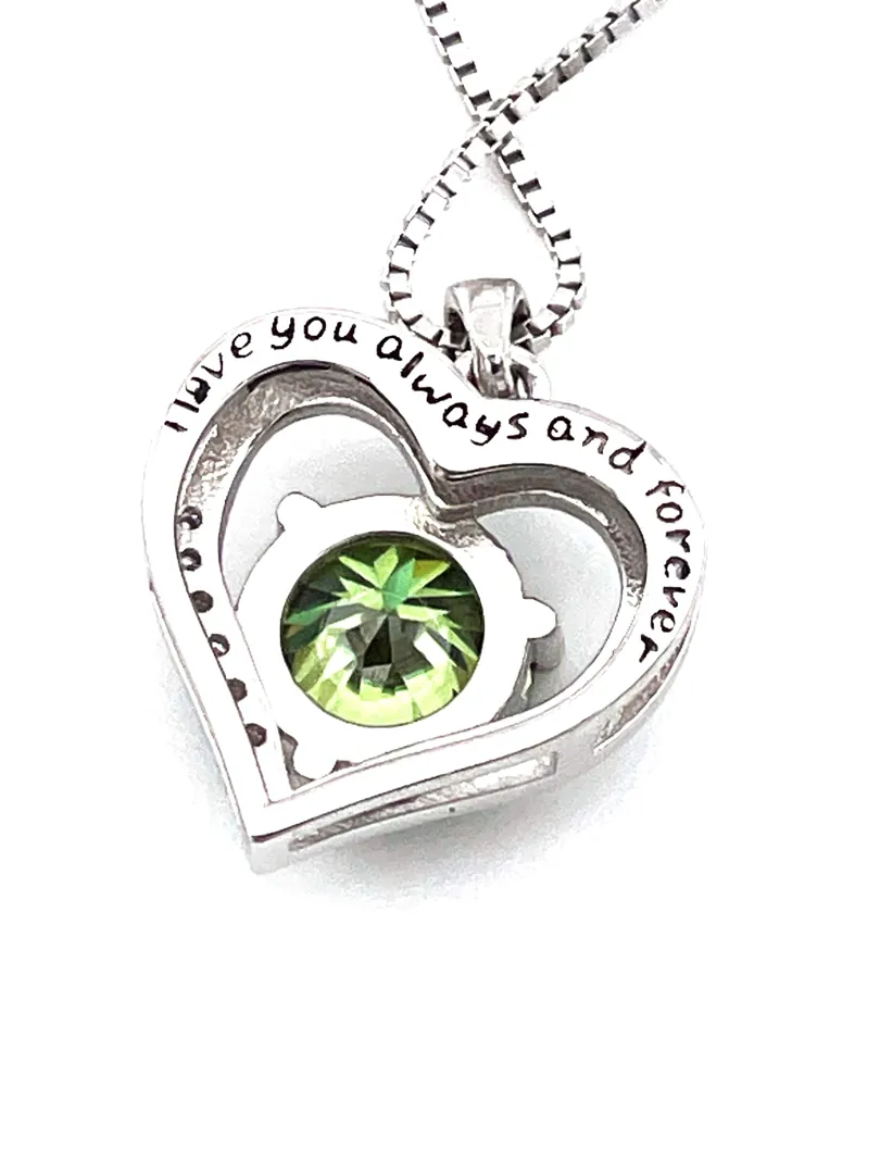 2ct Certified Heart Emerald Diamond Pendant Emerald Solitaire Gold Necklace 18k White Gold Silver Valentines Birthday Christmas gift for her