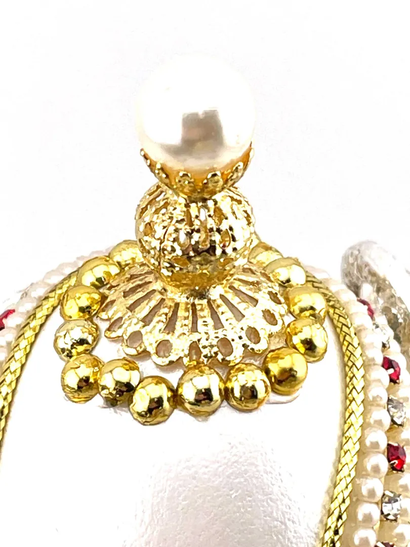 1995 Custom Fabergé egg ONE OF A KIND Musical Marriage Wedding Day Gift Russian Fabergé Egg Natural Hand-Carved Rubies Pure Gold Anniversary