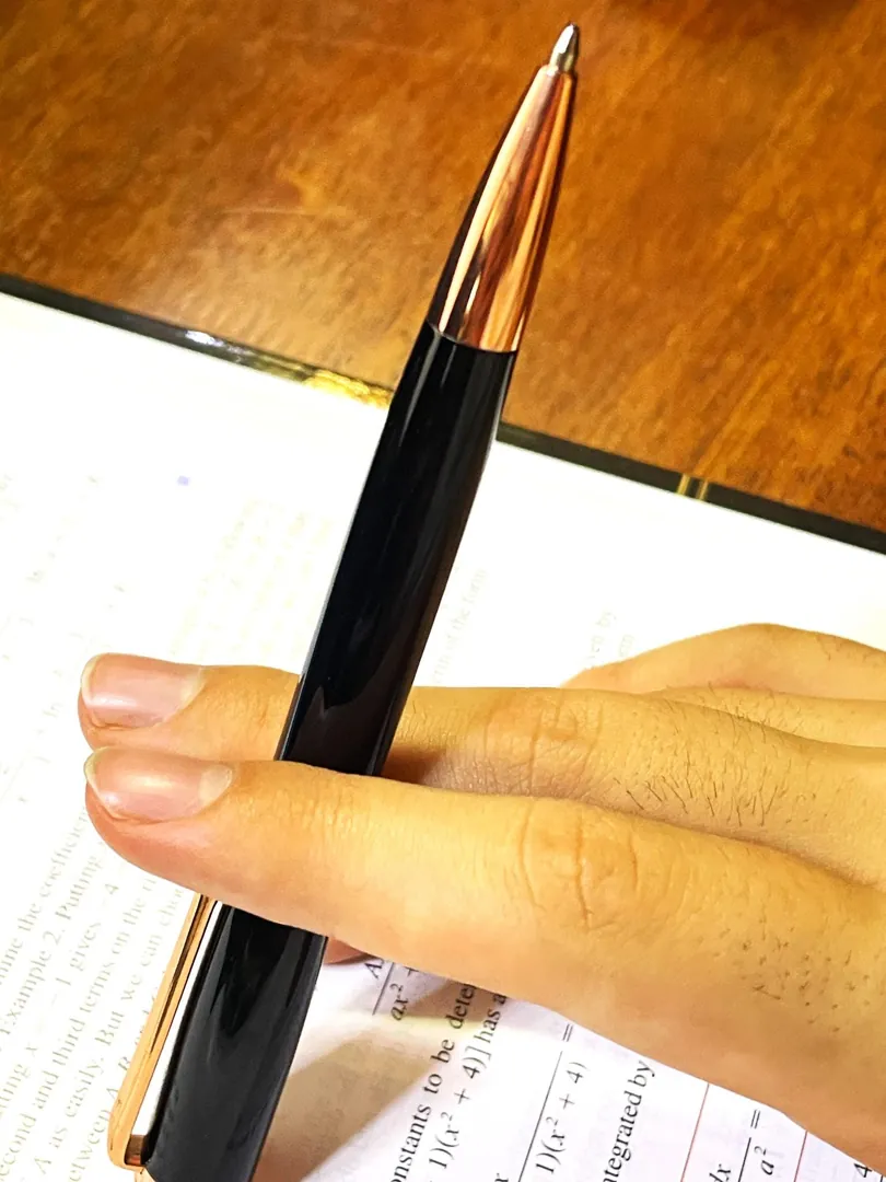 Pierre Lorren Professional Pen Fancy Ballpoint Pen Luxury Pen Handmade Writing Pen Black Silver 18k Rose Gold Graduation Pen Success Victory