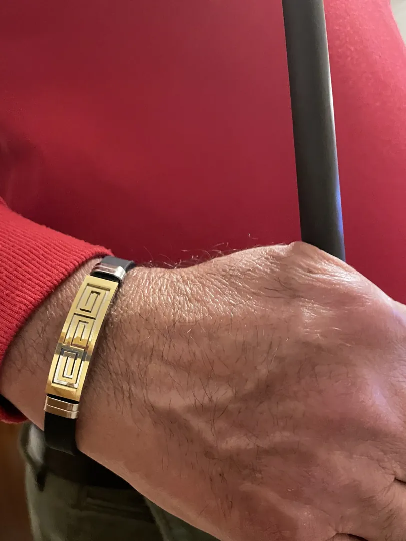Designer Greek Jewelry Men Bracelet Greek Key Bracelet Meander Bracelet Greek Jewelry Ancient Greece Handmade Infinity Success Love Wealth