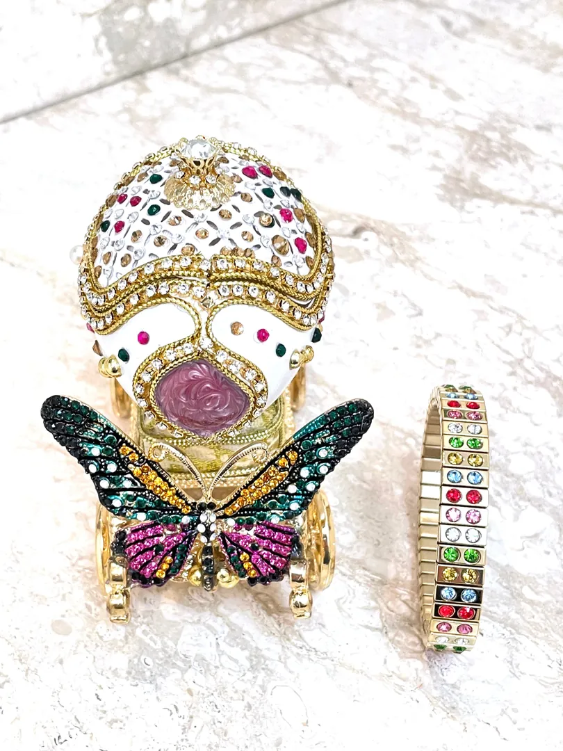 ONE OF A KIND - Faberge egg - Faberge musical egg - Faberge ornament - Faberge trinket box - Faberge antique - Faberge egg Easter gift -