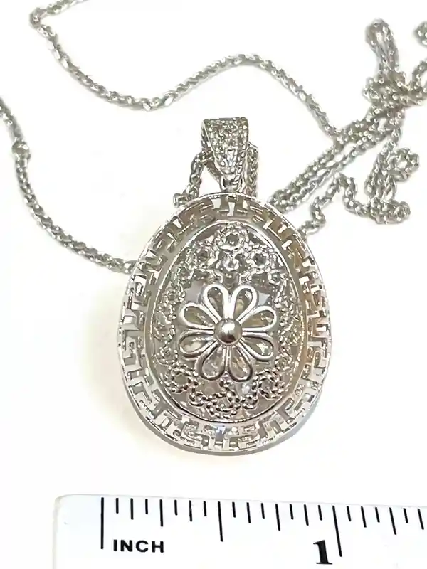 3ct DIAMOND Infinity Necklace Faberge LOVE Pendant Faberge Egg INFINITE Love Jewelry Diamond Necklace Pendant Silver Christmas gift for her 