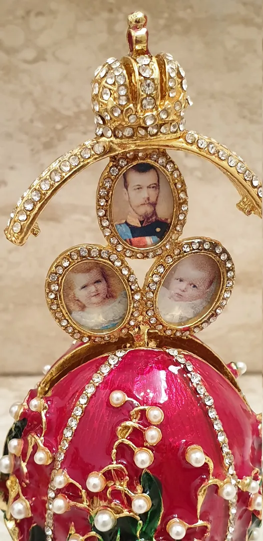 Her Easter Gift EXQUISITE Ornament Easter present Faberge 24k GOLD 