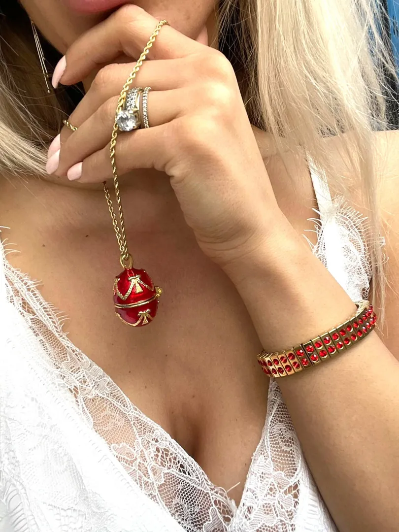 ONE OF A KIND gift, Faberge Egg Trinket Box, Faberge MUSIC Box, Antique Picture Frame, Vintage Egg Faberge style, 24k Necklace Bracelet & Faberge egg.