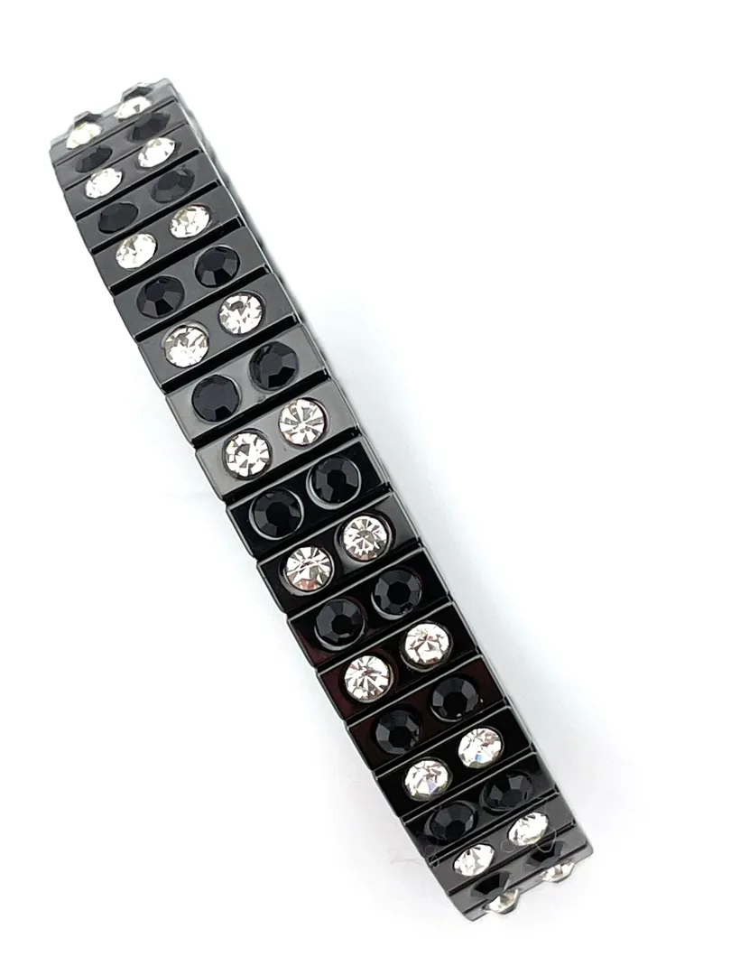 Designer Onyx bracelet for women - Onyx bangle bracelet, Onyx diamond bracelet for graduation, success, and luck jewelry. Hand made in Greece by Pierre Lorren.
