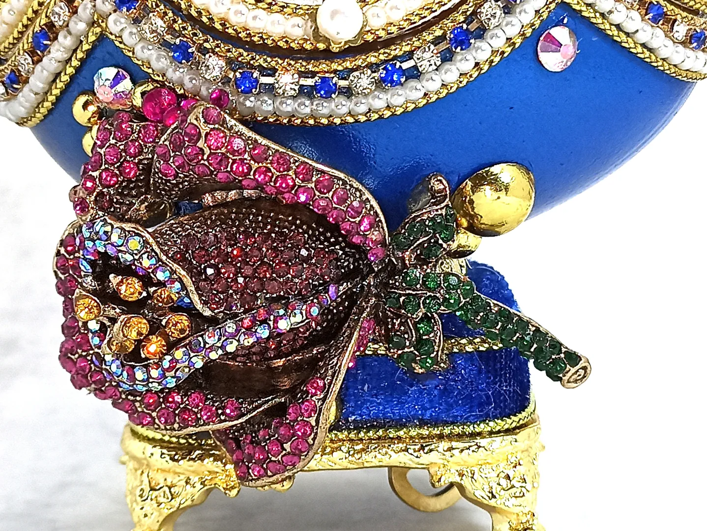 Amethyst, Faberge Music Box - REAL Egg Luxury Valentine MASTERPIECE Faberge Egg style Imperial Art Nouveau Jewelry Box, Fabergé egg, 24k Gold.