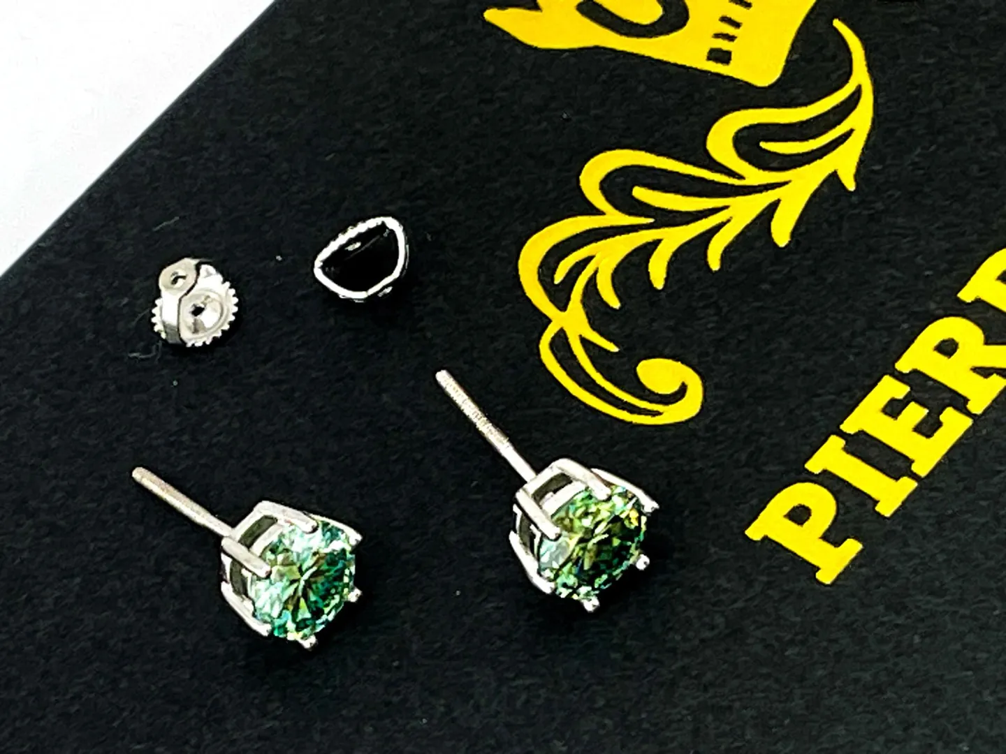 2ctw Natural Emerald Earrings Real Emerald Stud Earrings Emerald Gemstone Earrings Emerald Jewelry for Birthday Woman Gift Idea PierreLorren