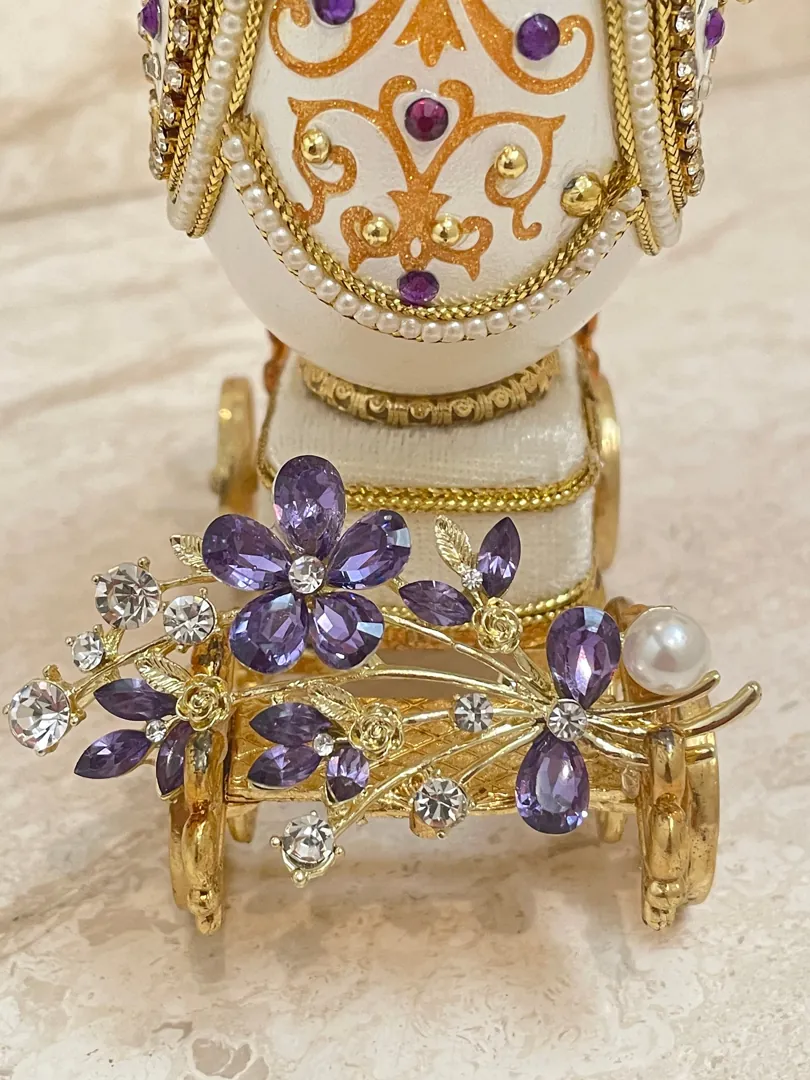 1993 Fabergé Egg Music Luxury Jewelry Box Engagement Present Fabergé Egg Ornament 30th Parents Anniversary Couple Wedding Gift 30th Birthday