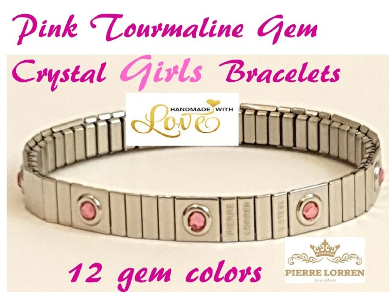 18kt Pink Topaz Bracelet Pink Topaz Jewelry November Birth 16th Birthday Gift for Girls Teenage Girl Jewelry Handmade Jewellery PierreLorren