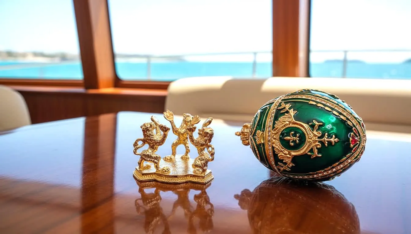 Emerald Green Faberge Egg Trinket Box – 24K Gold, Swarovski Crystals