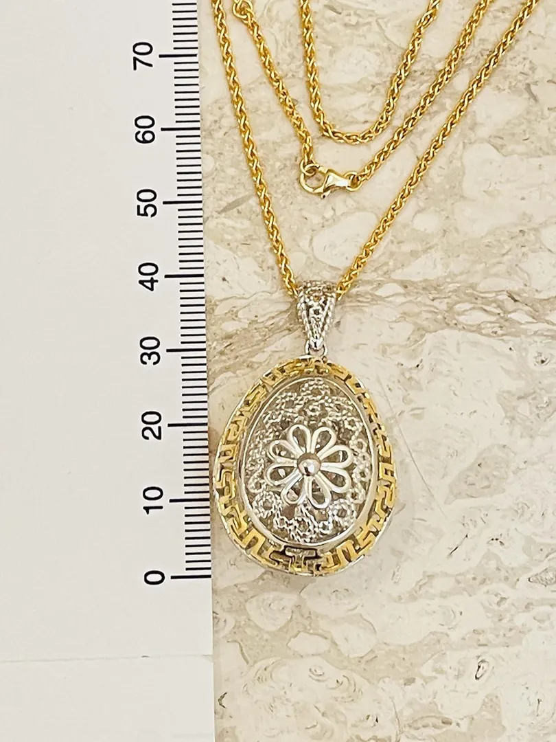 3 Carat Diamond Meander Pendant Greek Key Jewelry Gold Meander Necklace for Women Ancient Greek Jewelry Infinity Meander Infinite Luck Gift