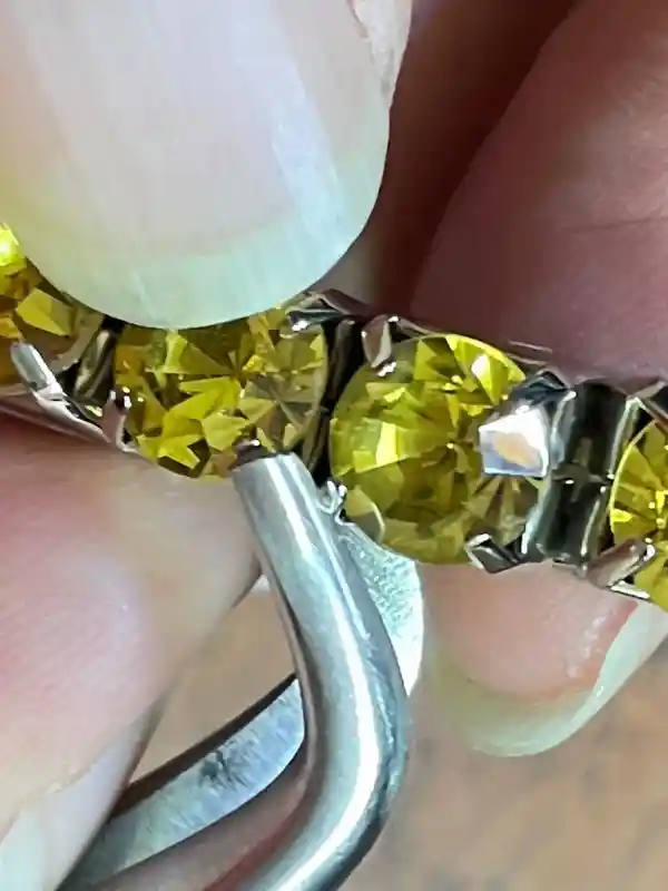 Citrine Bracelet - Tennis Bracelet - Citrine Jewelry - Citrine Gemstone - November Birthstone Birthday Gift for her - Handmade Bracelet 