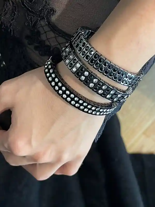 Sparkling Bracelet Formal SWAROVKSI Crystal Jewelry Gift for Her Birthday Gift Anniversary 96 HANDSET Diamond DESIGNER Jewelry pierrelorren 