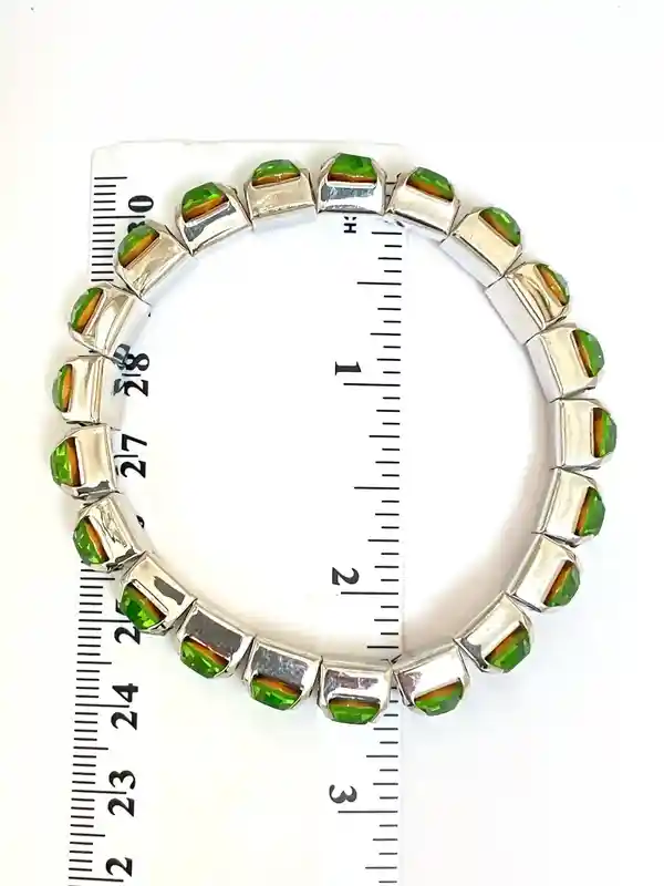 Peridot Bracelet Tennis Bracelet, Silver Peridot August Birthstone Silver Bracelet Peridot Jewelry Birthday Bracelet Engagement gift for her 