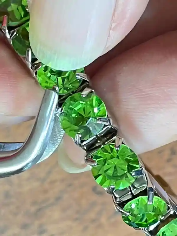 Peridot Bracelet Tennis Bracelet, Silver Peridot August Birthstone Silver Bracelet Peridot Jewelry Birthday Bracelet Engagement gift for her 