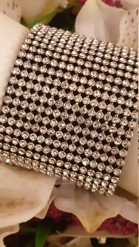 Swarovski Crystal Bracelet Wedding/Wide Cuff Bracelet / Luxury Crystal Bridal Bracelet Cuff Bridesmaid Jewelry Gift - HANDMADE Jewelry bride 