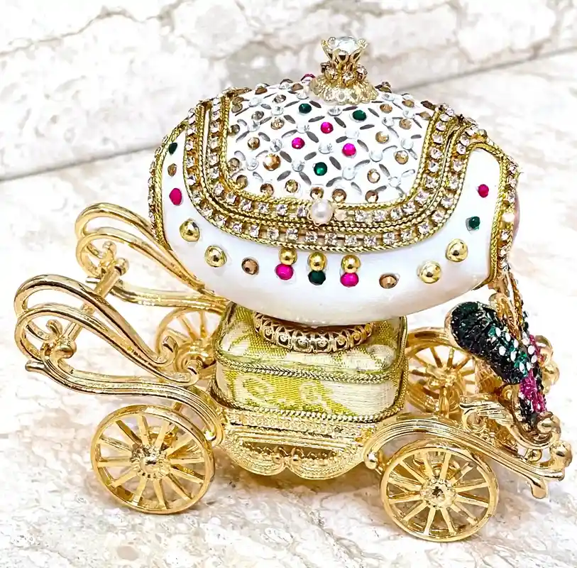 ONE OF A KIND - Faberge-Style egg -Faberge musical egg - Faberge Ornament - Faberge Trinket box - Faberge Antique - Faberge egg Easter Gift - 