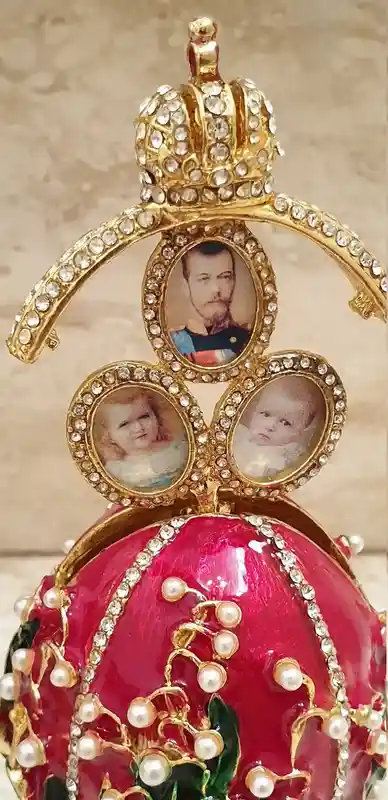 Her Easter Gift EXQUISITE Ornament Easter present Faberge 24k GOLD 