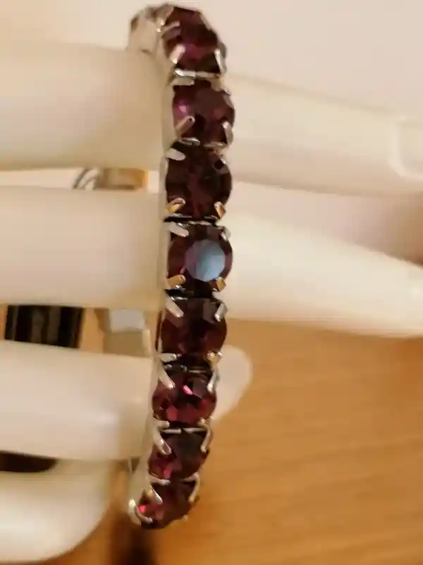 Mourning Gift for women SWAROVSKI Amethyst Crystal bracelet Grief Jewelry 18k GOLD Sympathy Gift Loss of Mother Condolences Bereavement Gift 