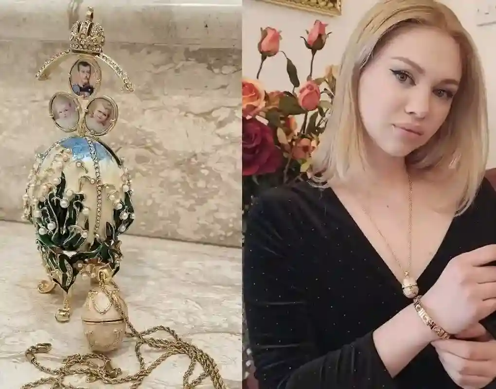 Faberge-Style Egg 1898 present Handmade Faberge eggs Style Newly Engaged Gift 24kGold Swarovski Handset Couple present Unique Wedding 