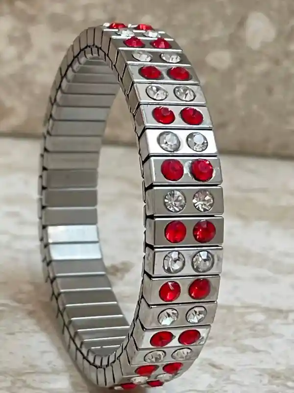 Ruby Bracelet - Ruby Silver Bracelet - Ruby Jewelry - Gemstone Bracelet - July Birthstone - Silver Jewelry - Handmade Bracelet gift for her 