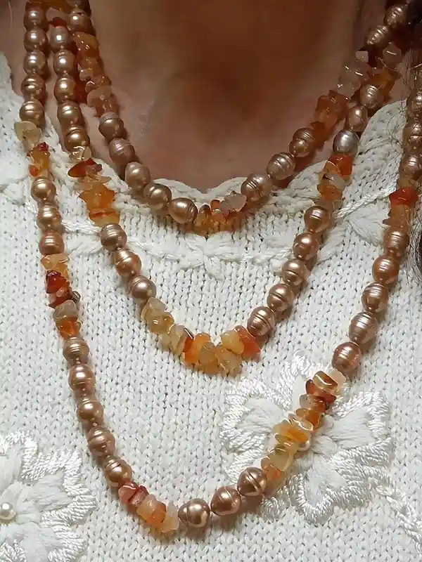 Fine Jewelry Cultured Pearl Citrine Topaz Multi Gemstone 62