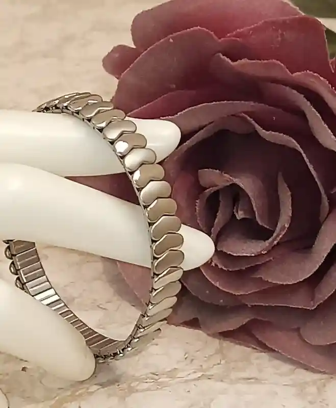Tarnish free Bracelet-SILVER Heart Bangle bracelet-HANDMADE Heart Jewelry Stack Bracelet-UNISEX Bracelet Heart Bangle Gift for mom dad to be 