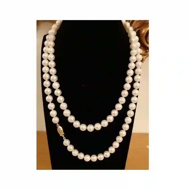 Akoya Pearl Necklace gift AAA grade 18k solid Gold Japanese White NATURAL CULTURED Pearl Necklace Wedding Bridal Jewelry South Sea Pearl 