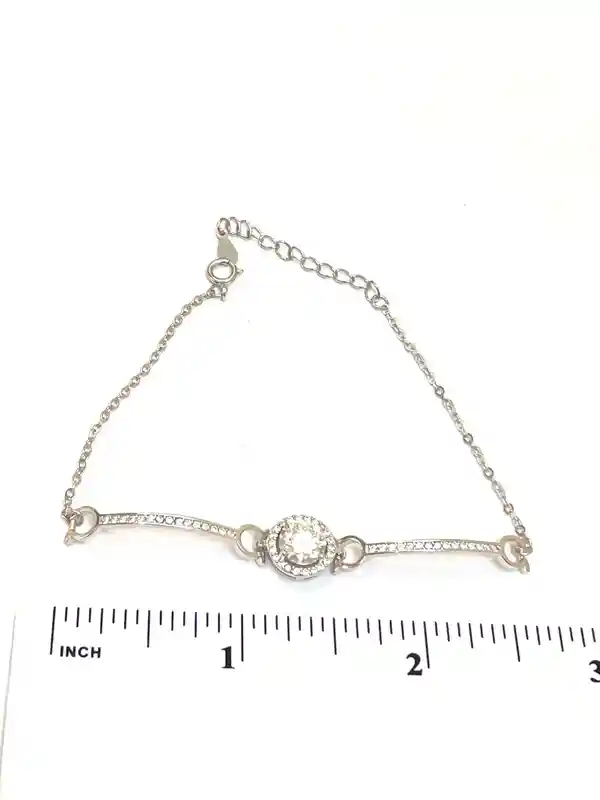 Î©mega Diamond Bracelet Pave Diamond Jewelry Adjustable bracelet 925 Sterling Silver Fine Jewelry Forever Love Gifts for her Valentine's Day 
