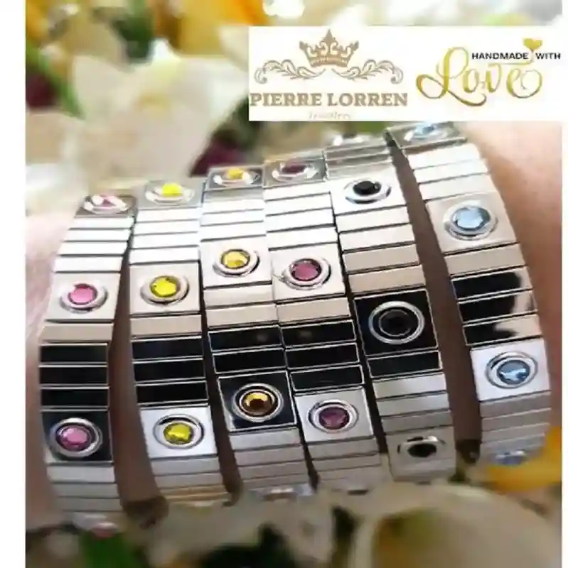 Silver Gemstone Bracelets for Women/ Stack Gem Bracelets for her/Everyday Birthstone Gem bracelet gifts/ Woman bracelet bangle Jewelry gift 