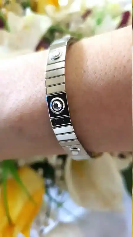 SILVER SWARVOSKI Bracelet for couples/ Anniversary Gift for parents /Unisex Jewelry Gifts for Wife/ Couples Bracelet/Brother sister Bracelet 