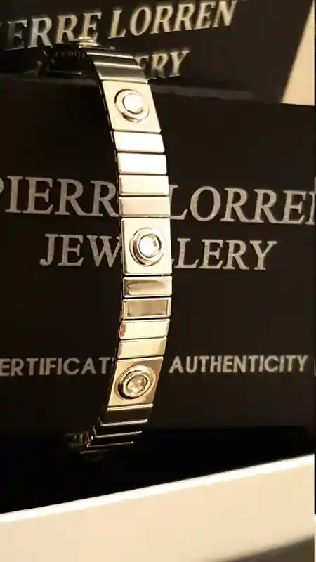 SILVER SWARVOSKI Bracelet for couples/ Anniversary Gift for parents /Unisex Jewelry Gifts for Wife/ Couples Bracelet/Brother sister Bracelet 