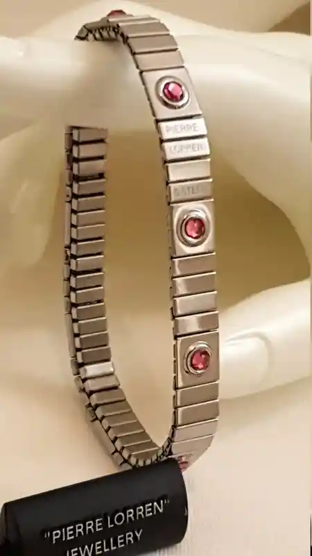 Girls SILVER Bracelet SWARVOSKI/Teenage Girl Birthday Gift/Pink Gemstone Bracelet/October Birthstone Jewelry/Girlfriend bracelet Sister Gift 