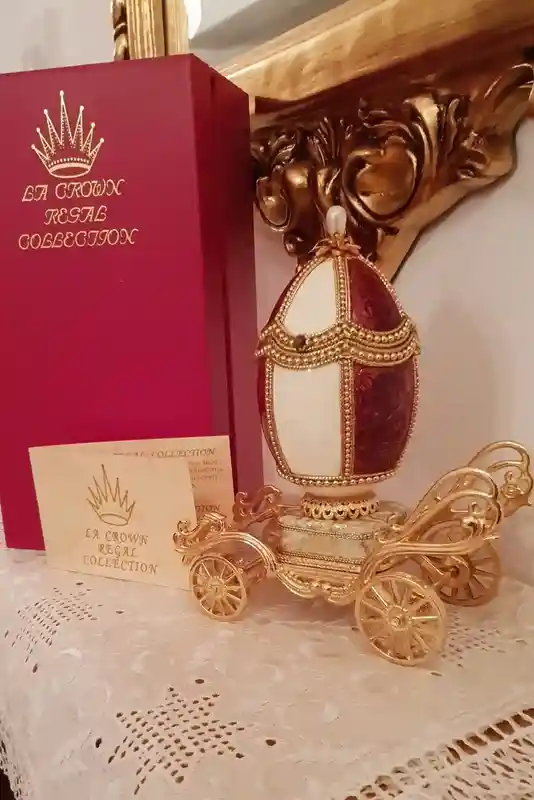 Faberge egg style Luxury Wedding Box Bridal shower gift for bride/Faberge Egg Music Box/Egg Jewelry Box/Engagement gift for Sister Wedding