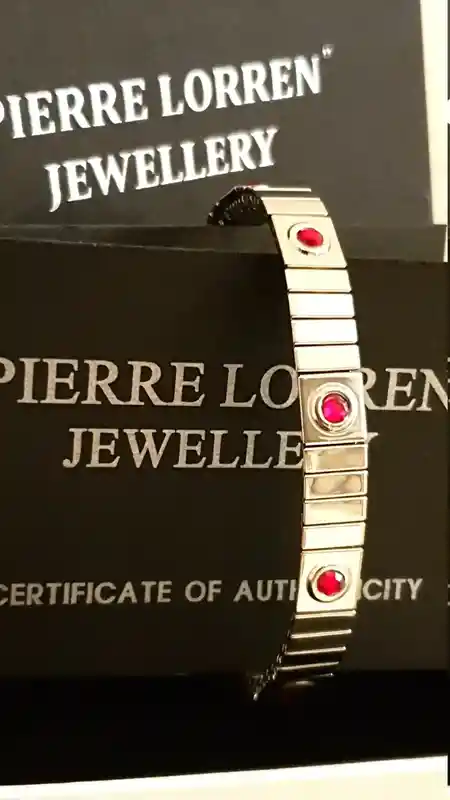 Ruby Gemstone Bracelet Jewelry for woman/SWARVOSKI Crystal July Birthstone Bracelet/Gift for Girlfriend Birthday/Everyday Bracelet for women 